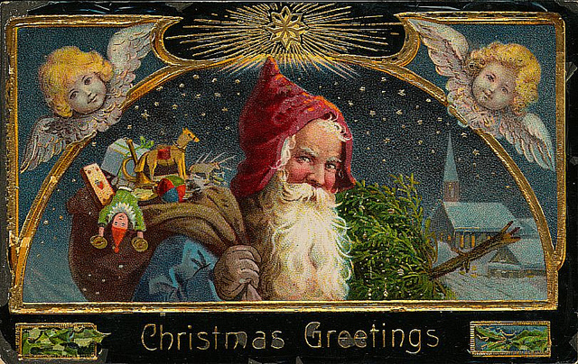 Старая рождественская открытка